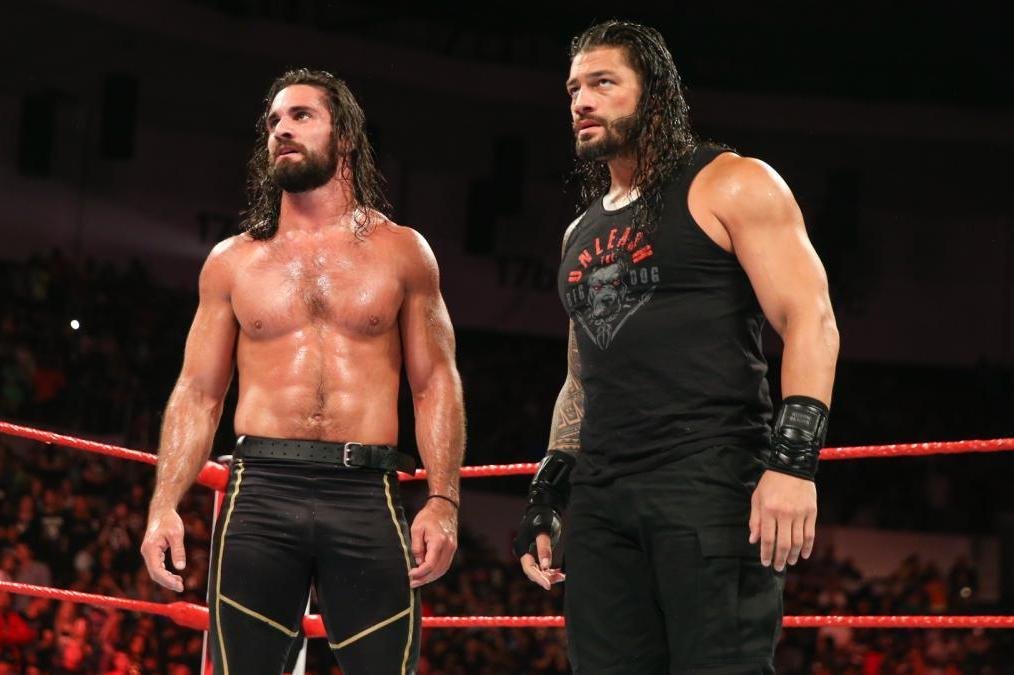 Seth Rollins and Roman Reigns