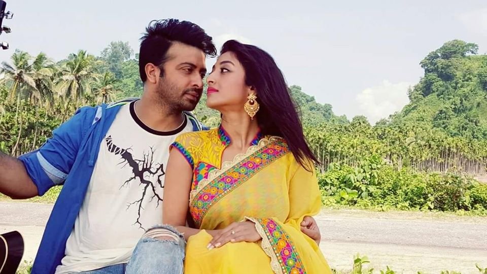 Shakib Khan and Paoli Dam