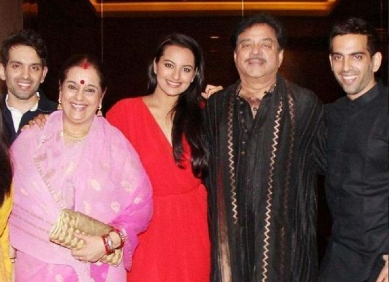 Shatrughan Sinha Family